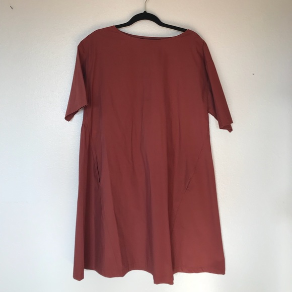 zara rust dress